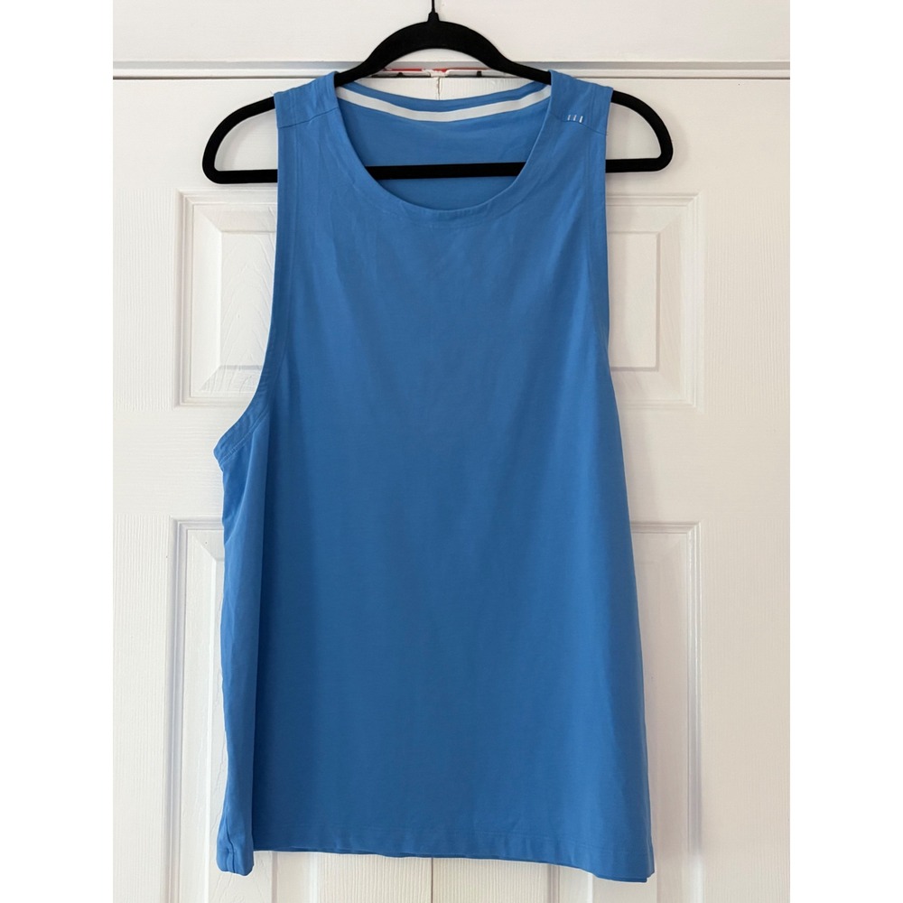 Lululemon Mens Blue Sleeveless Training Tank Top Activewear Running Shirt Est. M